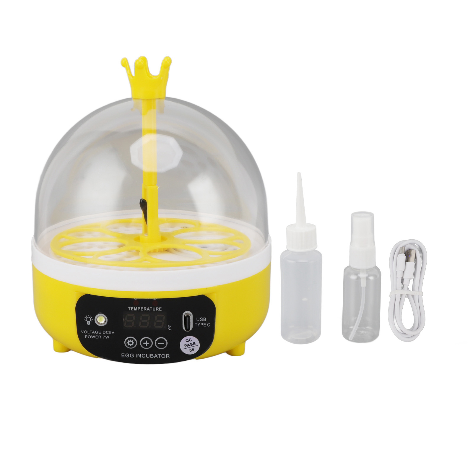 Quail Egg Incubator - ماكينة تفقيس الدواجن المحمولة ، ABS